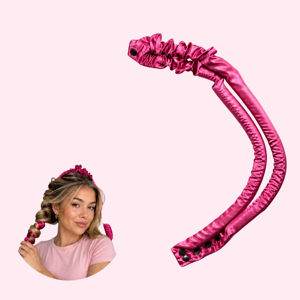 Heatless Curl Clip Rod